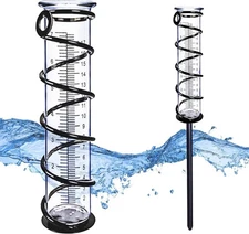 "Rain Gauge, Glass Rain Gauge Outdoor, Rain Gauges for Yard with Stake Best Rate