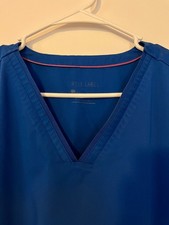 Women's Royal Blue Scrub Top Sz. L .. Excellent condition