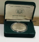 1997 US Silver Eagle $1 Nice Unc in Custom Green Box