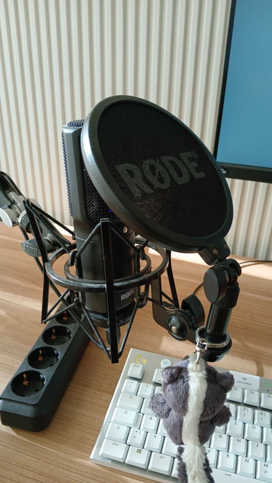 Rode Nt-USB Mikrofon + Stoßdämpferhalterung SM6  + Standard Popschutz und Halter - Bild 2 von 3