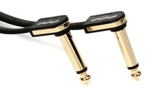EBS PG-58 Premium Gold Flat Patch Cable - 22.83 inches 2-pack Bundle