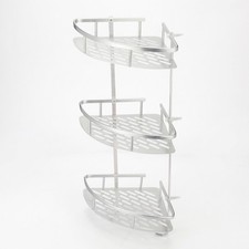 3 Tier Corner Shower Caddy Bathroom Shelf Storage Rack Basket Organiser Shelf+