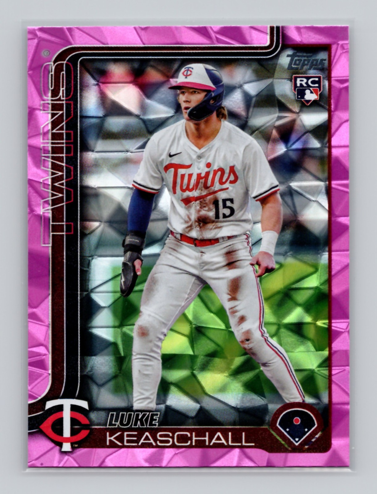 2025 Topps Update #US16 Luke Keaschall RC Pink Diamante Minnesota Twins