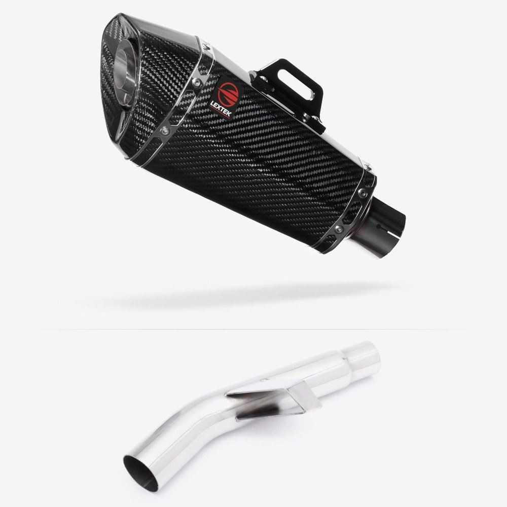 Lextek XP8C Exhaust 210mm with Link Pipe for Kawasaki Versys 1000 (15-18)