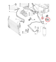 Klammer Festsetzung Rohren Fiat Bravo - Marea Original 46518198