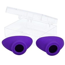 Super Sunnies Slim Flex Tanning Bed Goggles UV Protect Eyeshields Purple