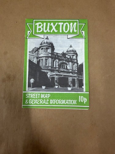 Vintage Buxton Street Map & General Information Booklet 10p UK
