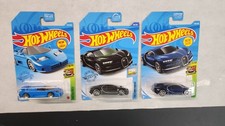 Hot Wheels Bugatti Lot - '16 Chiron Blue Black - EB110 SS Blue