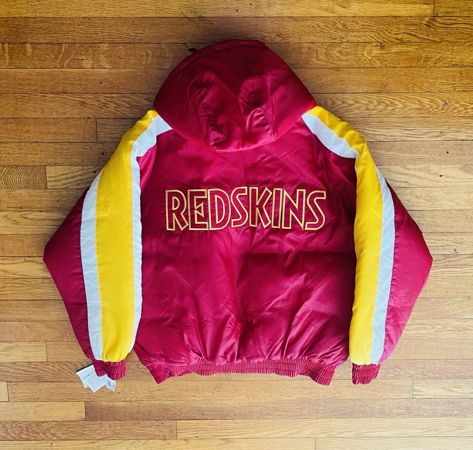Abrigo acolchado vintage Game Day Washington Redskins grande para hombre Foto 2 de 4