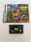Crash Bandicoot: The Huge Adventure Nintendo GameBoy Advance Authentic w/ Manual