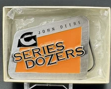 JOHN DEERE Belt Buckle ‘C’ Series Dozers Nice Enamel