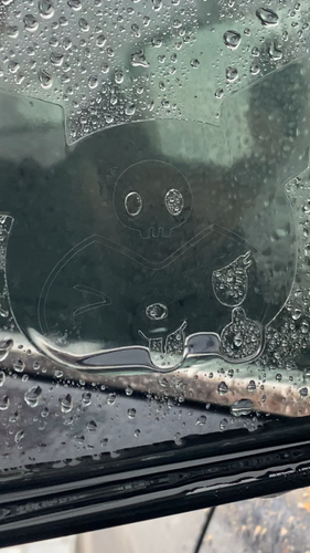 Kuromi Customized Handmade Anti-fog rain proof Mirror Peekers Anime Manga 2 pcs - Video 1 of 1