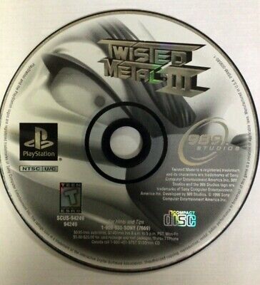 Twisted Metal 3 for PlayStation 1 PS1 PS2 2 - BRAND NEW FACTORY SEALED!