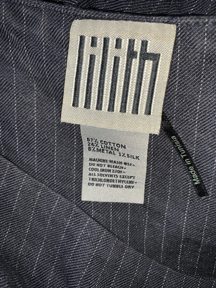 De segunda mano - Falda Lilith en capas con cremallera lateral mezcla de algodón/lino para mujer (talla M/40) Foto 2 de 4