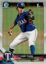 LEURY TEJADA 2018 Bowman Chrome ROOKIE REFRACTOR RC #BDC-174 Rangers 