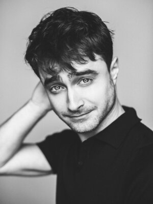 V8179 Daniel Radcliffe Beard Hot Handsome Portrait Actor BW WALL POSTER PRINT