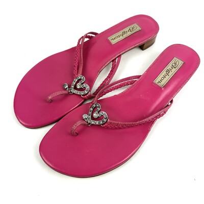 Brighton Flip Flops Brighton Whitny Sandals 11 Pink Leather Slip