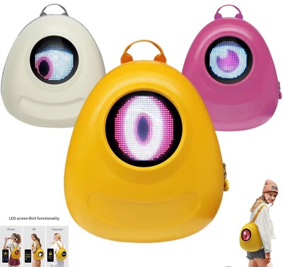 SMART Character LED Backpack App DIY Educational Waterproof BAG For BOYS & Girls
