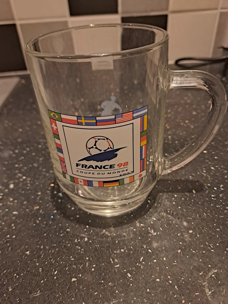 Set De Gobelets En Verre Officiel France 98 Coupe Du Monde FIFA - Footix, Par Luminarc, Neuf Dans Son Emballage - Collection Souvenir