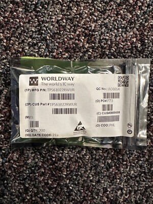 TPS61022RWUR TI boost converterType Adjustable 2.2V~5.5V 0.5V~5.5V VQFN-7-