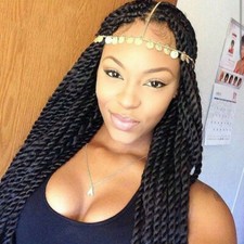 Afro Twist Braided Wigs Lace Front Wigs for Women Thick Twist Long Braided Wigs