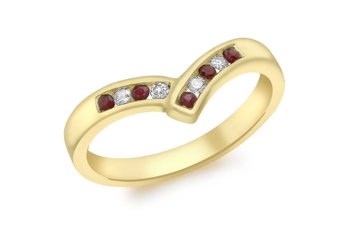 9ct gold hotsell wishbone ring