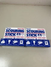 2 US Pumie Pumice Heavy Duty Scouring Stick Stone Cleaner GRILL TUB +MORE