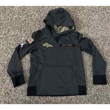 Denver Broncos Nike ThermaFit Salute To Service Kids Small Hoodie Sweatshirt