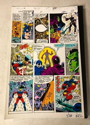 CAPTAIN  MARVEL #61 comic art color guide 1979 ELYSIUS DRAX DESTROYER ISAAC 