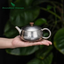 260ml Titanium Teapot with Filter Lightweight Chinese Kung Fu Tea Pot for Adults