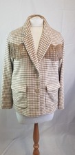 Ichi Ladies Beige & White Blazer With Tassels Size 12 Bnwt