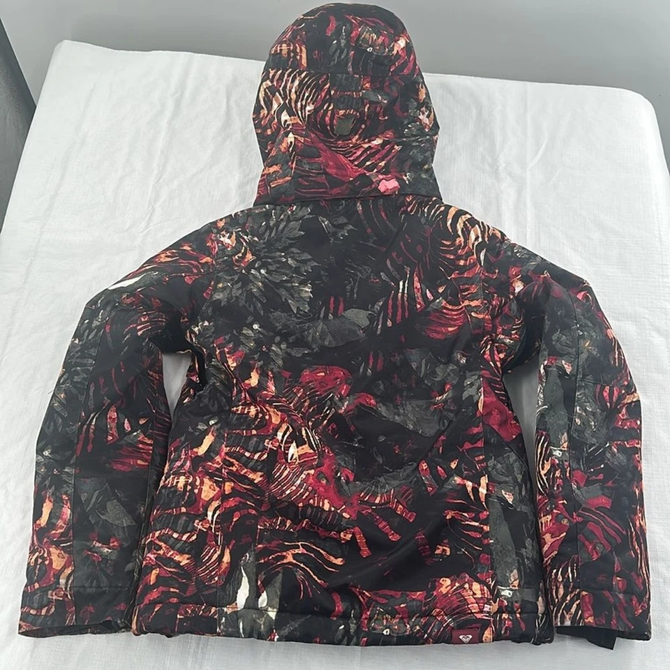 Roxy Coat Girls 8 Small Black Green Ski Snowboard Winter Hood Vents - Image 2 of 4