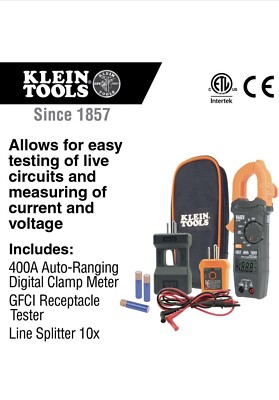 Klein Tools CL120KIT Clamp Meter Electrical Test Kit