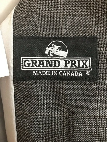 GRAND PRIX Charcoal Grey Windowpane Riding Jacket Show Coat Womens - Picture 3 of 10