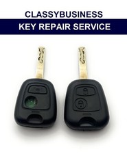 2 Button Remote Key Fob Case Repair Service for Peugeot 107 207 307 206 406