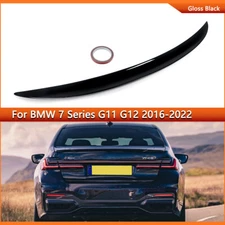 Rear Trunk Spoiler Wing For BMW 7 Series G11 G12 750i 740i 2016-2022 Gloss Black