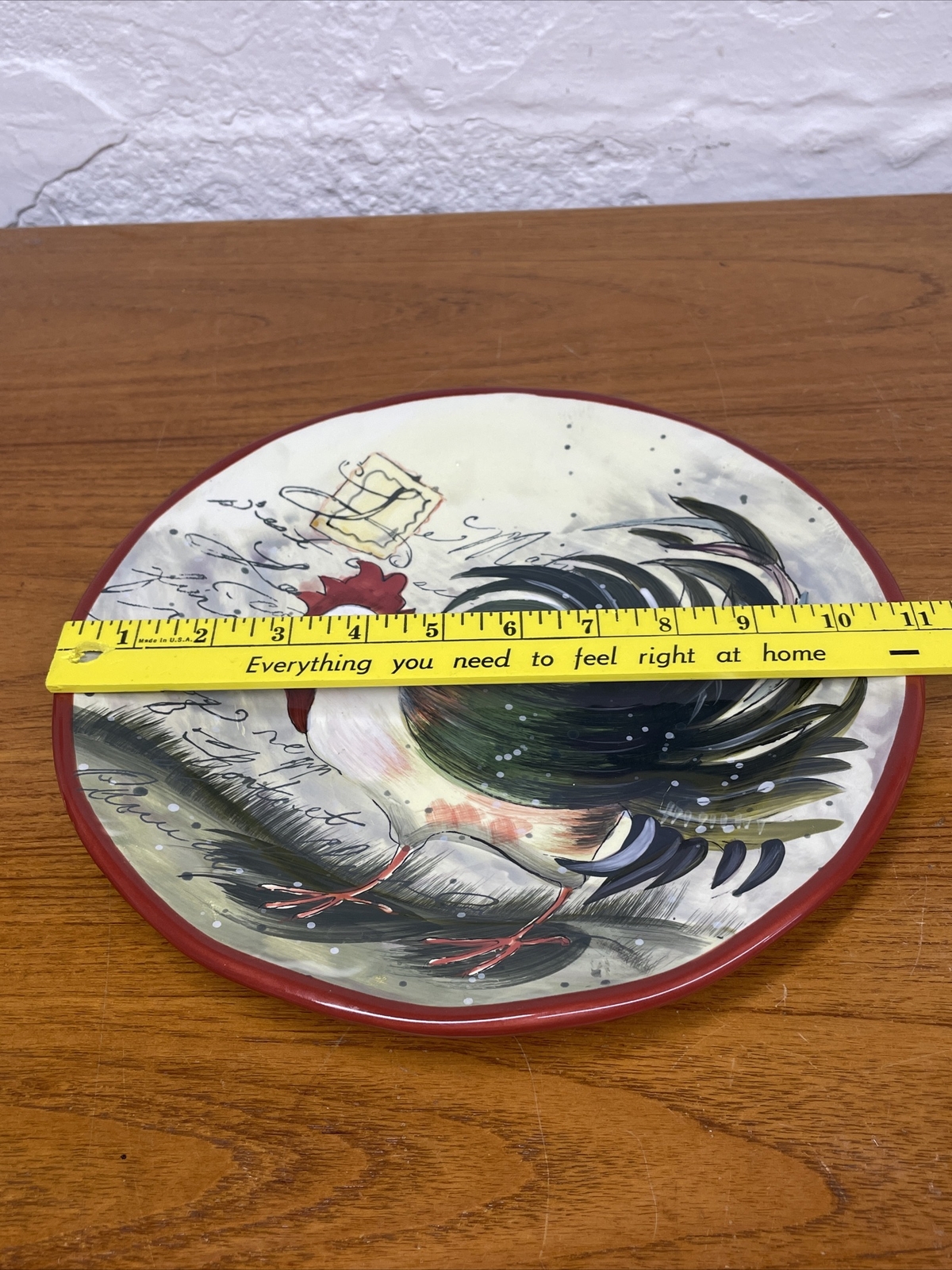 Le Rooster Dinner Plate Plates 11&rdquo; Certified International - Susan Winget