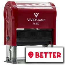 Vivid Stamp Better Self Inking Rubber Stamp