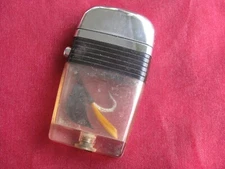 Vintage Scripto VU Lighter w/Fly Fishing Lure