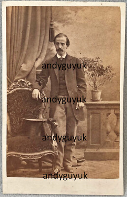 CDV PAUL DU CHAILLU FRANZÖSISCH-AMERIKANISCHER ENTDECKER ZOOLOGE GORILLA ENTDECKUNG FOTO