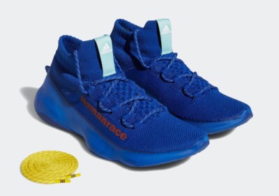 ADIDAS X PHARRELL WILLIAMS MEN HUMANRACE SICHONA GW4880 Blue  display picture 3