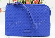 Vera Bradley Iconic Pouch Wristlet Gage Blue
