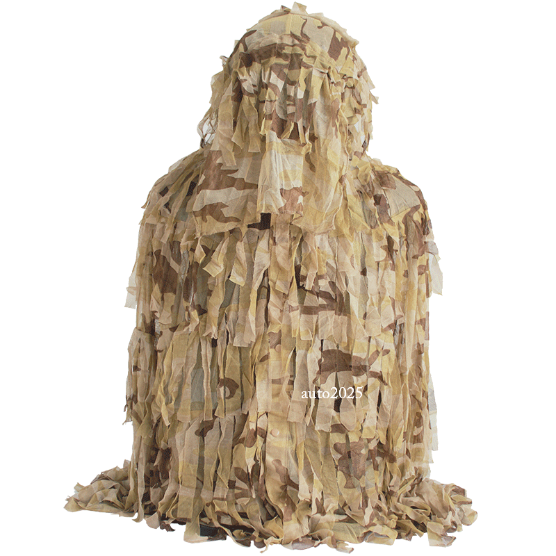 Jacht Ghillie Pak Camo Woodland Camouflage Forest 3d Tactische Pakken Sniper Kleding Airsoft Militaire Jacht Outdoor Kostuum