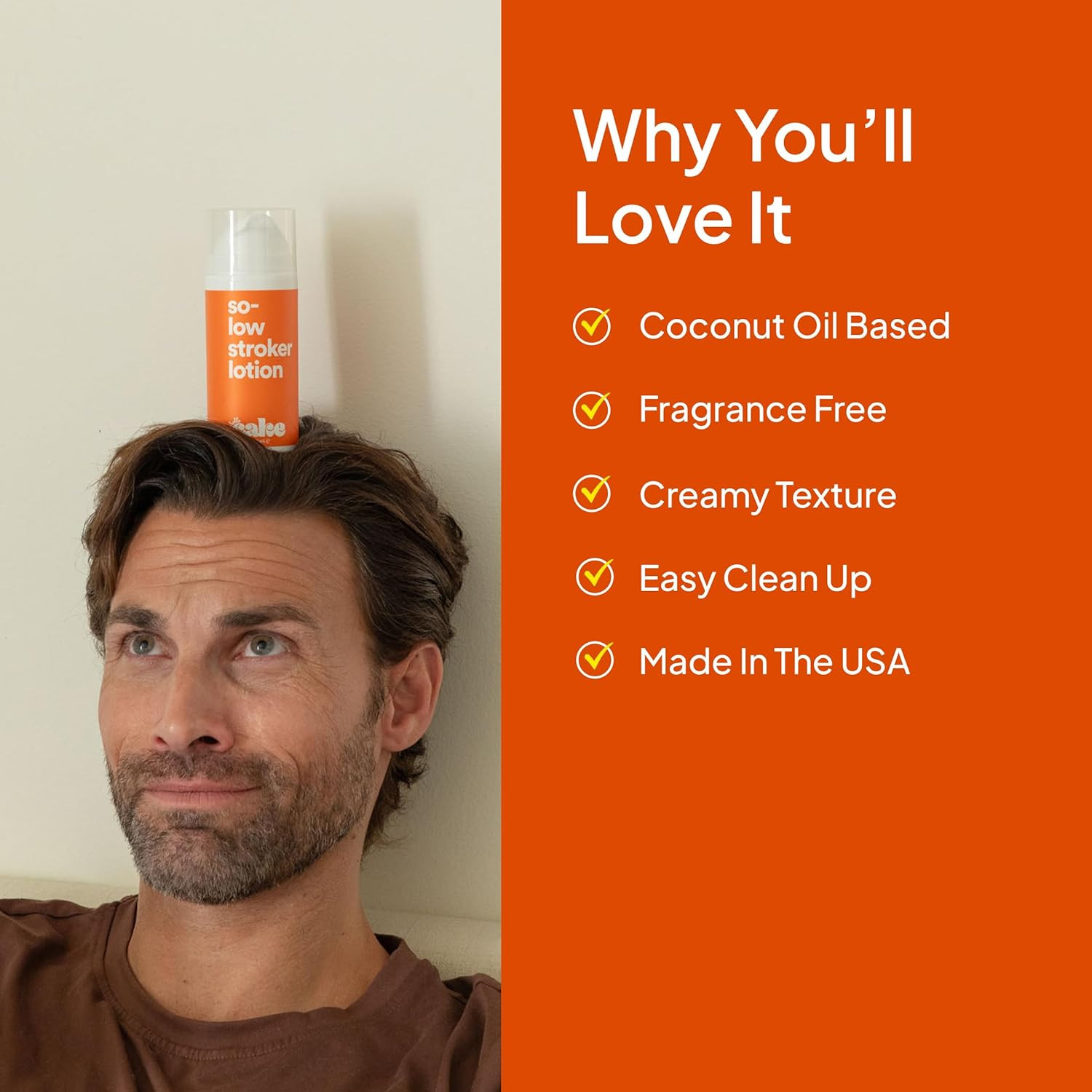 Hello So-Low Stroker Lotion - below the Belt Solo Cream for Men, Natural Moistur