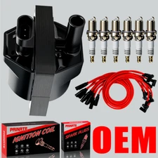 Brand OEM Ignition Coil & Spark Plug & Wire For Chevrolet Astro GMC 4.3L V6 DR49