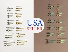 New 1 set Hour Minute Second Hands Watch Gold & Silver Green Lume 120/70/20