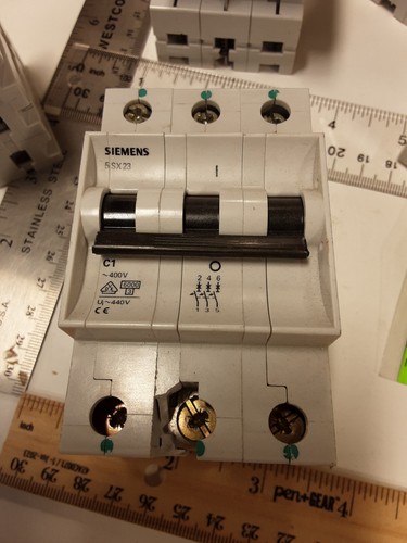 Siemens 5SX2301-7 Leitungsschutzschalter, 3polig 1A, 5SX23 C1, 5SX2 400/480V AC 92183 - Bild 5 von 5