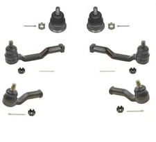 For 1979-1985 Mazda RX7 Inner Outer Tie Rod Ends Lower Ball Joints Kit 6 PCS Set
