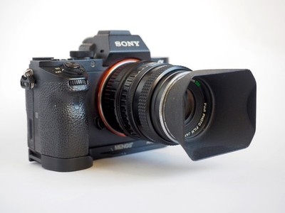Adaptiert auf Sony E, X-Fujinon 1,9/50 mm DM (lesen) 
