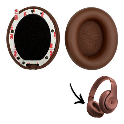 Original Beats Studio Pro Ohrenpolster Erde Brown L&R W/3M Band Zug Tabs - Teile
